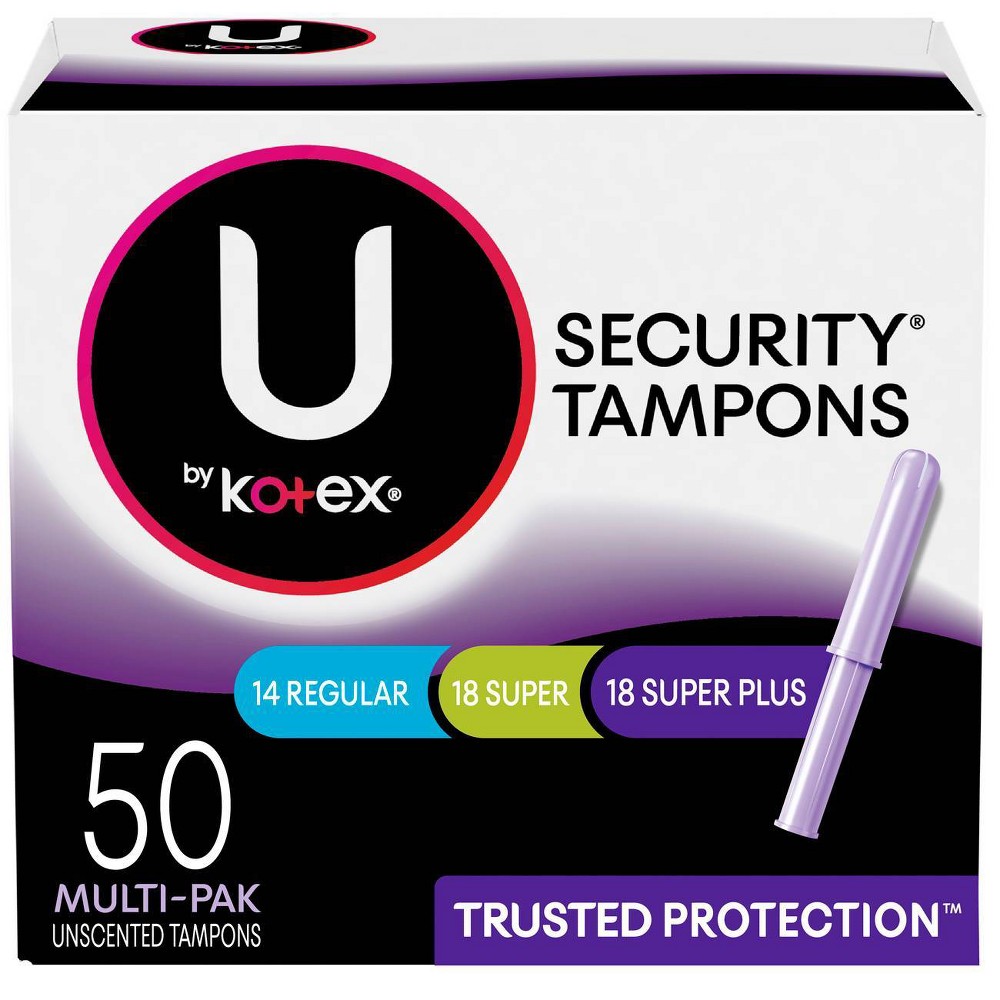 UPC 036000157338 product image for U By Kotex Security Multipack Tampons - Regular/Super/Super Plus - Plastic - 50c | upcitemdb.com