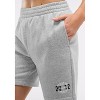 Peloton Unisex 5 Inch Soft Fleece Sweatshort, Heather Grey - 4 of 4
