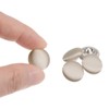 Unique Bargains Blouses Sweater Round Aluminum Cotton Fabric Cloth Covered Buttons 10 Pcs - 4 of 4