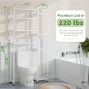 Simple Trending 8 Tier Over The Toilet Storage Black - 4 of 4