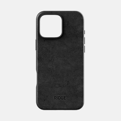 Ridge Everyday Phone Case - IPhone 16 Pro Max - Midnight Black Leather