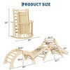Garvee Foldable Baby Climbing Toys Wooden Climbing Set with Arch, Ramp & Ladder - 2 of 4