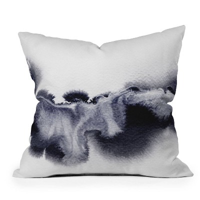 16"x16" Georgiana Paraschiv Abstract Square Throw Pillow White - Deny Designs