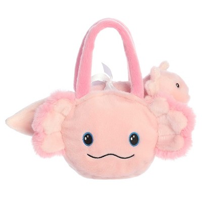 Aurora Small Axolotl Eco Nation Eco-Friendly Stuffed Animal Pink 8"
