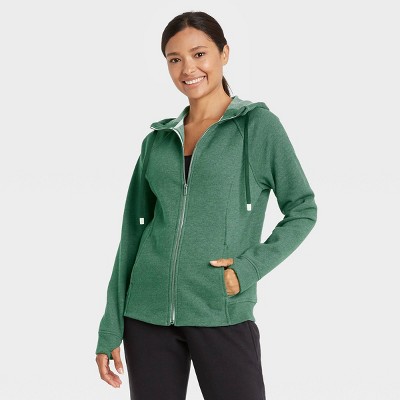 women's hooded sweatshirt jacket