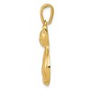 Black Bow Jewelry 14k Yellow Gold Large Polished Cat Pendant - 2 of 4