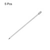 Unique Bargains Stainless Steel Reusable Drink Appetizer Cylinder Head Cocktail Picks 4.3" 5 Pcs - 3 of 4