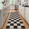 Area Rug Checkered Rug Neutral Bedroom Rug Washable Geometric Rugs for Living Room Classroom Office Stain Resistant Farmhouse Floor Cover - 3 of 4