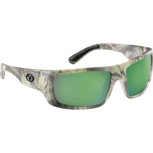 Flying Fisherman Sargasso Polarized Sunglasses - Matte Camo/amber Green  Mirror : Target