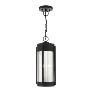 Livex Lighting Sheridan 2 - Light Pendant in  Black/Brushed Nickel - 1 of 4