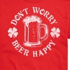 Men's - Instant Message - Don't Worry Beer Happy Short Sleeve Graphic T-Shirt - 2 of 4