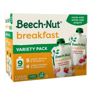 Beech-Nut Breakfast Baby Food Pouch Variety Pack - 3.5oz/9ct - 1 of 4