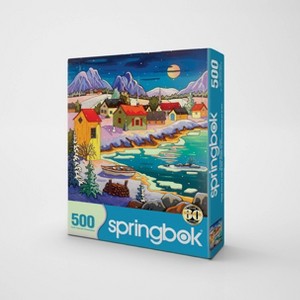 Springbok Moonlit Winter Village 500pc Jigsaw Puzzle - 1 of 4