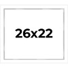 PosterPalooza | Modern Shadow Box 1" Depth White Picture Frame - UV Acrylic, Backing Board, Hanging Hardware - 2 of 4