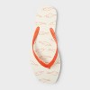 Women's Palmer Sardine Square Toe Flip Flops - Shade & Shore™ Orange - 3 of 4