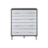 PAGED Elegant Chest of Drawers Storage Cabinet with Drawers and Sturdy Wooden Sled Base for Living Room, Hallway, Office - 2 of 4