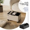 StorageBud Storage Ottoman for Bedroom End of Bed, Velvet Storage Bench, Large Storage Ottoman Bench, Entryway Bench with Storage - 2 of 4