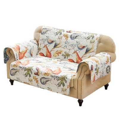 Reversible Willow Furniture Protector Slipcover Orange/Blue - Greenland Home Fashions