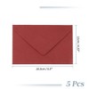 Unique Bargains Invitation Envelopes for Greeting Cards Wedding Birthday Christma 5 Pcs - 2 of 4