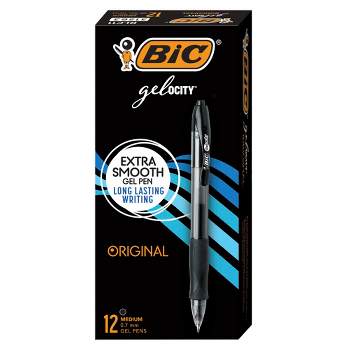 Bic Velocity Retractable Ballpoint Pens Bold Point Black Ink