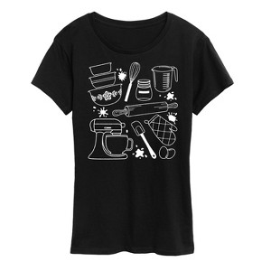 Women's - Instant Message - Baker & Chef Short Sleeve Graphic T-Shirt - 1 of 4