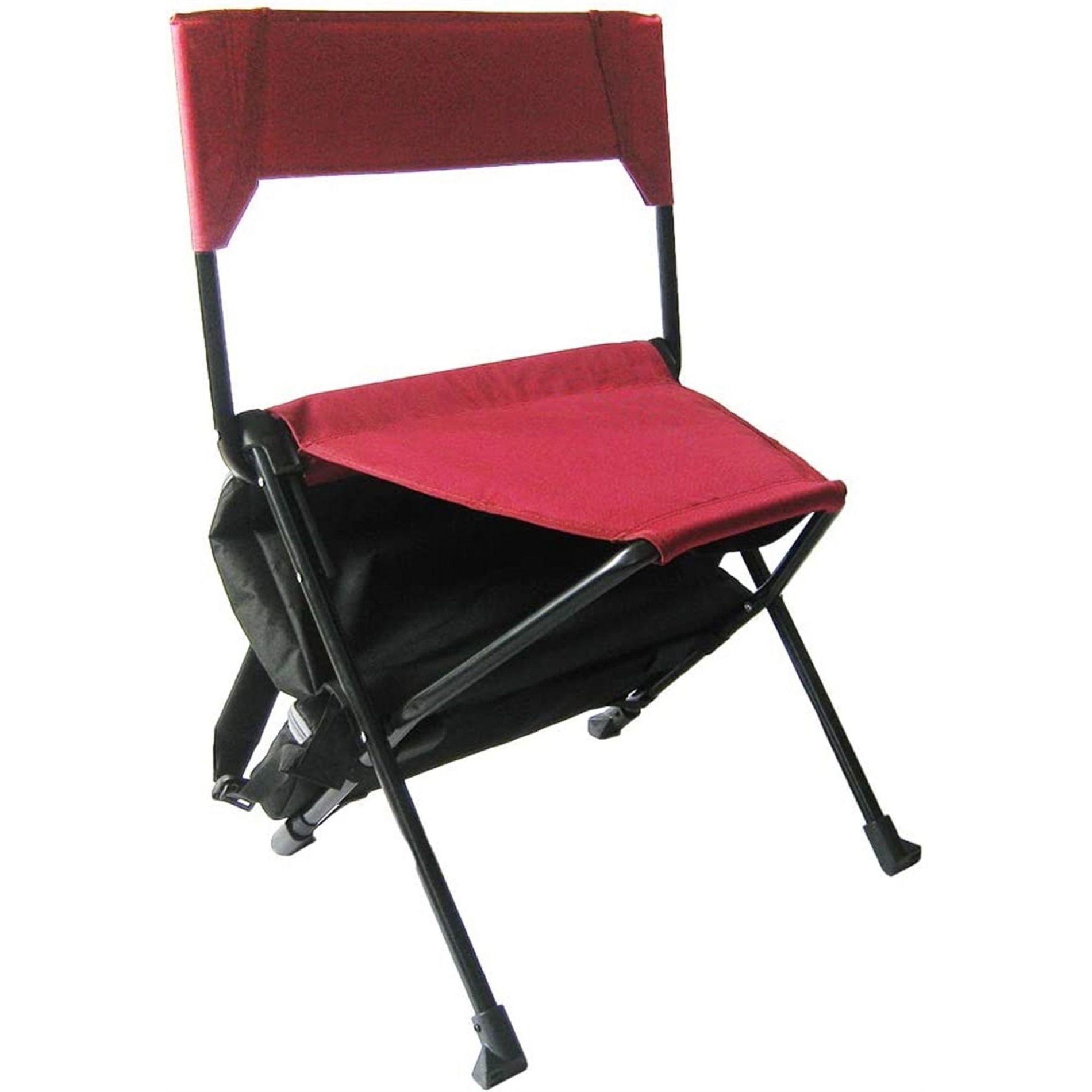 Zenree Portable Durable Folding Backpack Chair, Red