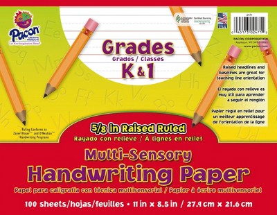 Pacon Multi-Program Handwriting Paper, 1-1/8 Inch Rule, 10-1/2 x 8 Inches,  Pack of 500