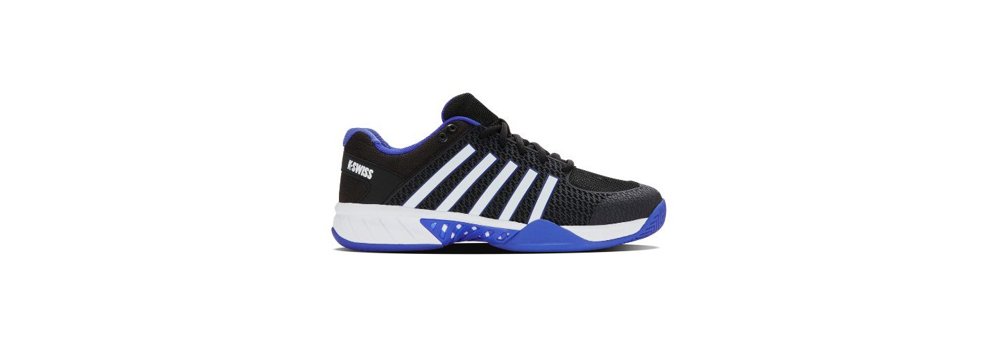 Мужские кроссовки K-Swiss Express Light 2E Pickleball Shoe (Black/White/Dazzling Blue)., цвет: Чёрный — фото 1