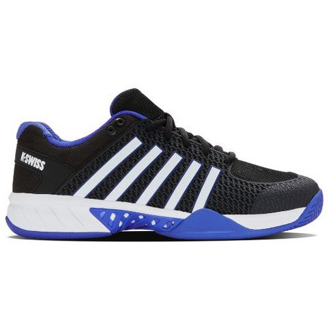 K-Swiss Men's Express Light Pickleball Shoe (Black/White/Dazzling Blue). (14)