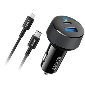 Anker Car Charger, 320 Car Charger (24W II), Mini Aluminum Alloy Dual USB Car  Charger with