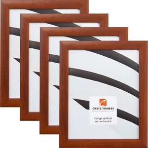 Craig Frames Contemporary Honey Brown Single Image Picture Frame, Set of 4 - 1 of 3