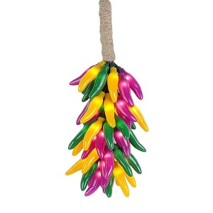 Novelty Lights 50 Light Fiesta Chili Pepper Ristra, 16" Long - 1 of 3