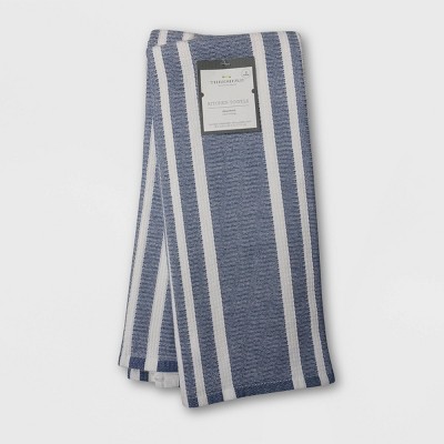 Terry Stripe Dish Towels - Dutch Blue