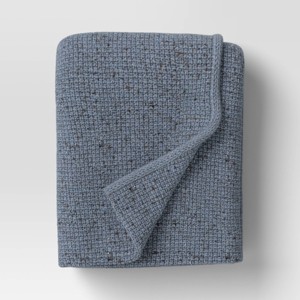 Marled Knit Throw Blanket - Threshold™ - 1 of 4