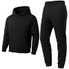 Galaxy Essentials Men’s Relaxed Fit  Heavyweight Fleece Pullover Hoodie & Sweatpants Jogging Set - 3 of 3