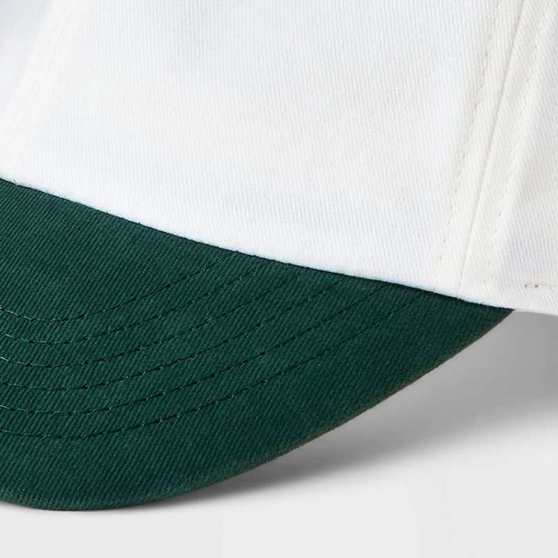 Men&#39;s Cotton 6-Panel Baseball Hat - Goodfellow &#38; Co&#8482; White, 5 of 6