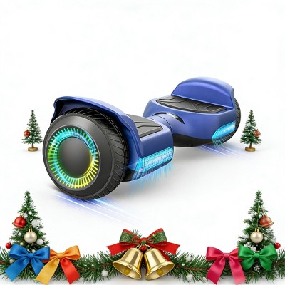 Mastgoal All Terrain Hoverboard, 6.5in Self Balancing Scooter-500W Scooter with LED Lights & Bluetooth Speaker, Max Load 176lbs for Ages 6-12 Kids
