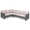 Buenhomino 6-Seater Outdoor Sectional Sofa L Shaped Couch Patio Conversation Furniture Set, Wicker Patio Sectional Sofa with Removable Cushion - 2 of 4