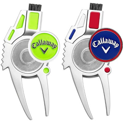 Callaway On-Course Golf Accessories Gift Set with Golf Club Brush & Divot  Repair Tool with Ball Marker,Black