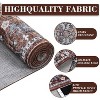 Nasitip 9'x12' Ultra-Thin Washable Runner Rug,Non-Slip Non-Shedding Stain Resistant Oriental Mat(Brown Red) - 2 of 4