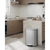 Acekool 13 Gallon + 2.6 Gallon Stainless Steel Trash Can,Soft-Close Lids, Step-On Pedal, Inner Buckets & Rear Handles,Kitchen and Bathroom,Silver - 2 of 4