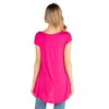Maternity Scoop Neck High Low Top - 24seven Comfort Apparel™ - 3 of 4