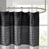 PAGED 72x72 Inch Shower Curtain Elegant Shower Curtain with Color Block Stitching Design for Bathroom, Machine Washable - 3 of 4