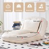 63.18" Folding Floor Sofa Chair with 5 Adjustable Positions,Flannelette Lounge Seat for Gaming,Meditation and Relaxation-The Pop Home - 3 of 4