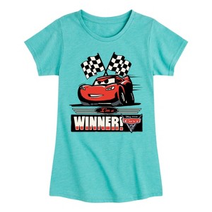Girls' - Cars -  Fitted Short Sleeve Graphic T-Shirt - 1 of 4