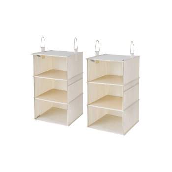 WeThinkStorage 12" x 12" x 42" Foldable 6-Shelf Hanging Closet Organizers