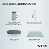 Intex Prism Frame 15' x 48" Above Ground Swimming Pool Set with Filter Pump, Ladder, Pool Cover, and Maintenance Pool Cleaning Kit with Vacuum Skimmer - 3 of 4