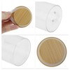 Unique Bargains with Bamboo Lid & Spoon Decorative Jars Wood Color Clear 1 Set - 4 of 4