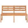 vidaXL Solid Teak Wood Patio Bench - 59.1" Outdoor Garden Furniture with Fine Sanded Finish and Extra Stability, Weather Resistant - 3 of 4