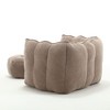 CAVINAS Soft Bean Bag Chair with High Resilient Foam for Living Room and Bedroom, Comfortable Square Lazy Sofa with Footstool - 4 of 4